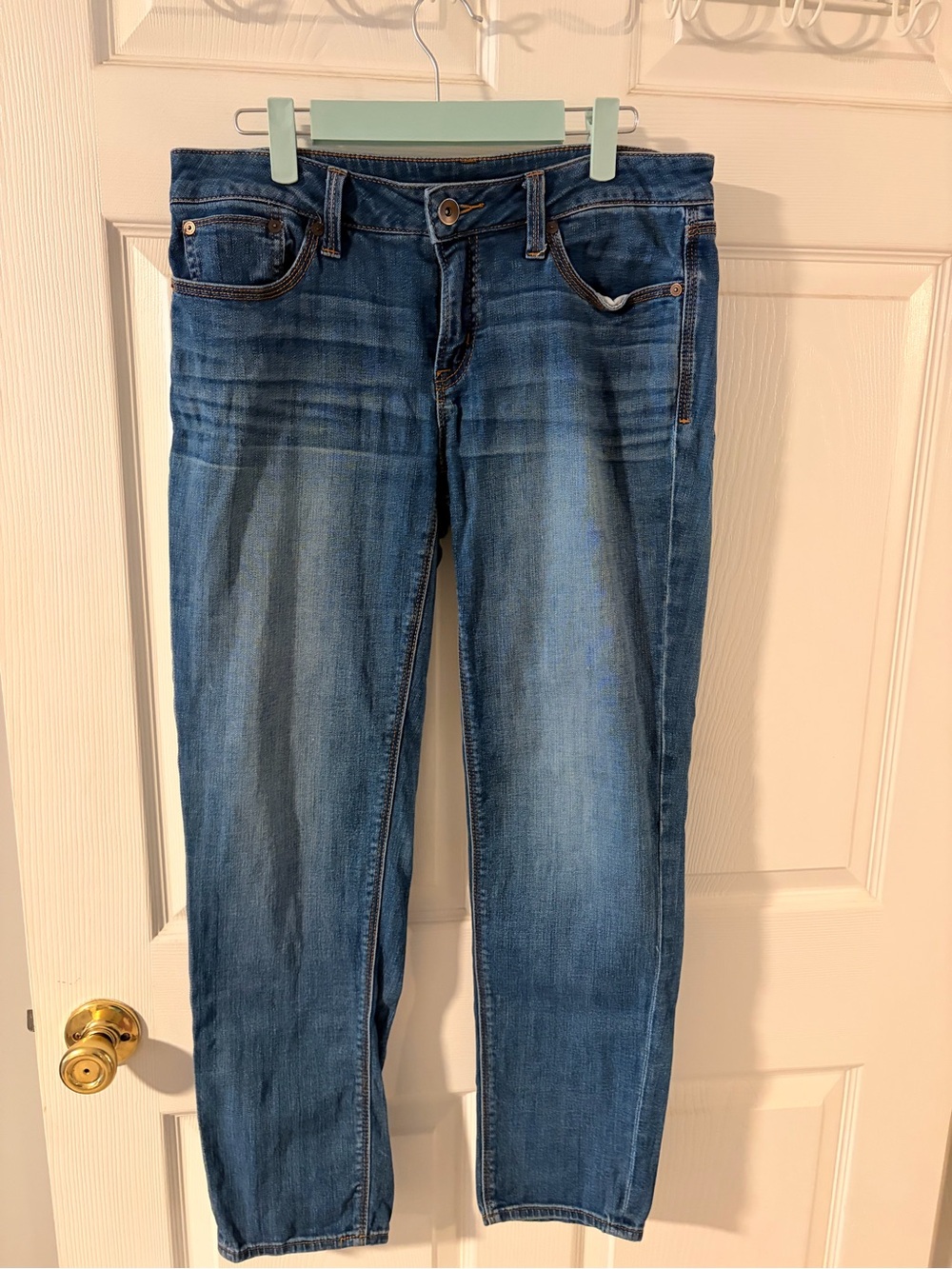 jcpenney Women's Straight Leg Jeans in Medium Blue